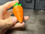 Cute Carrot Keychain - Easy & Fun 3D Print-4