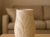 Leaf Relief Vase-4