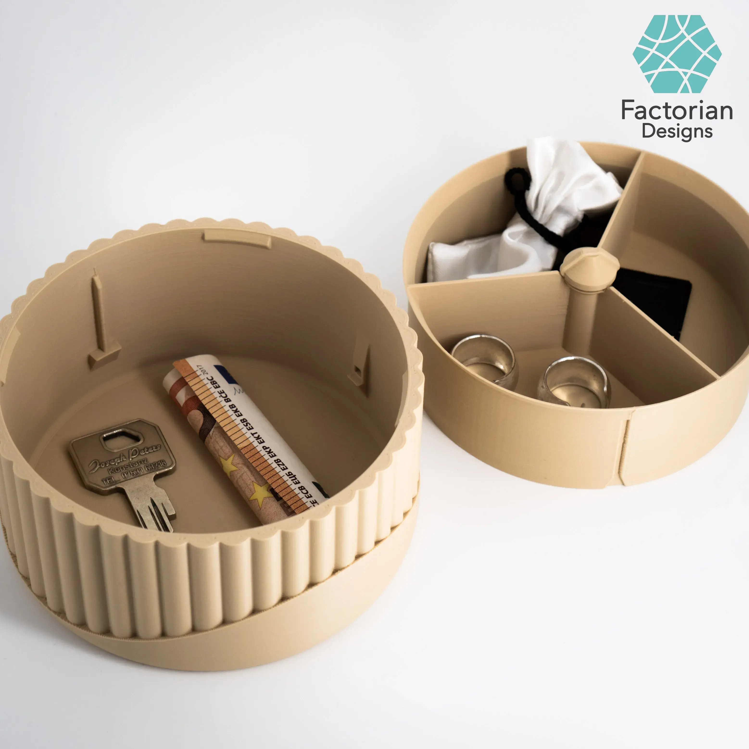 Dual Secret Jewelry Box 3D Print File | Storage Box Aurelia