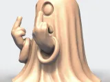 Funny Middle Finger Ghost-1
