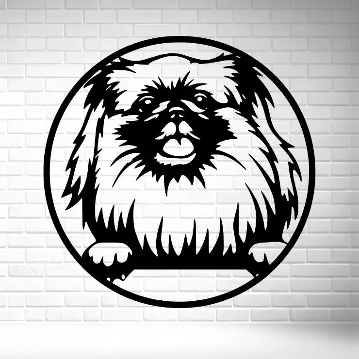 🐾 Wall Sculpture 2D – Pekinés / Pekingese