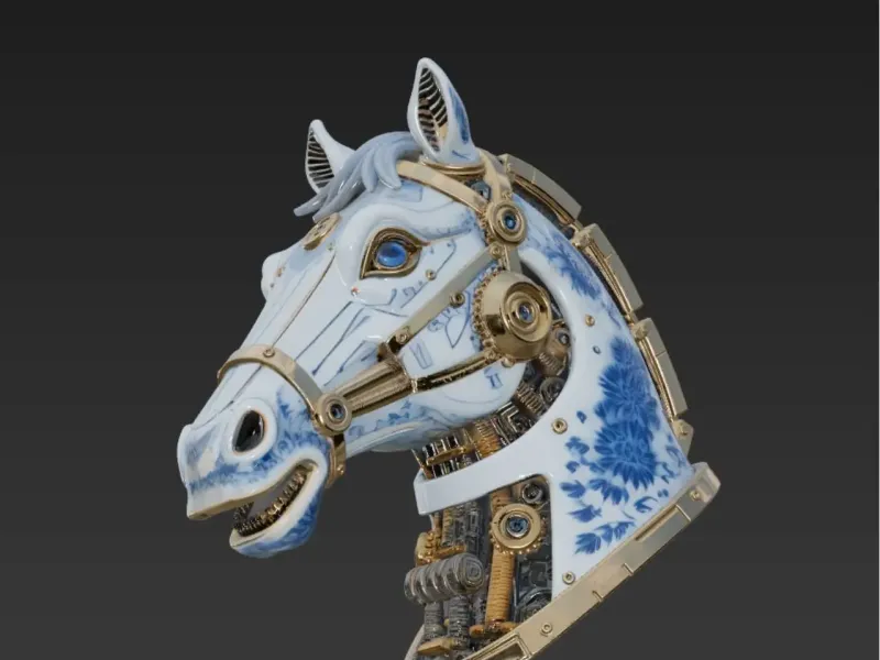 Horse Head wine holder