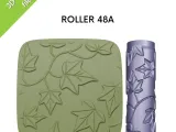 Texture Rollers for clay, Vine patterns, botanical, leaf-1
