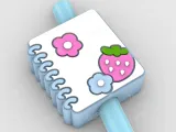 Straw Topper ring-bound notepad-0