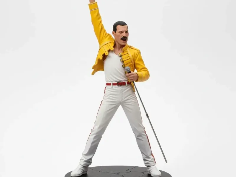 Freddy Mercury Figure imprint