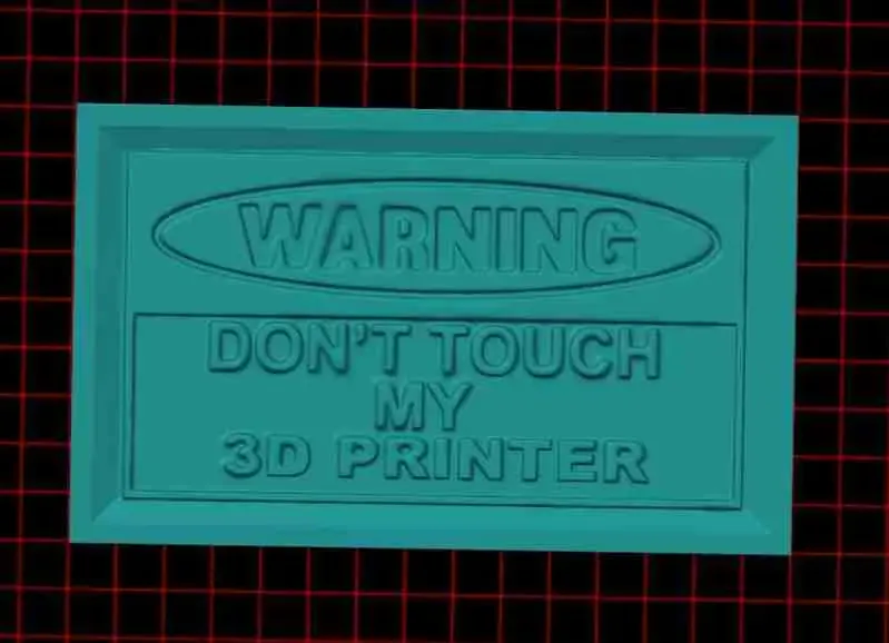 warning dont touch