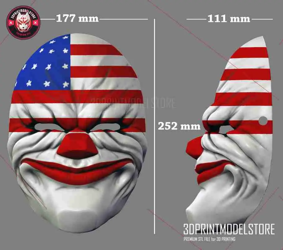 Payday Game Cosplay Mask - Halloween Costume