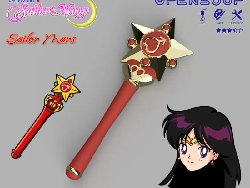 Baguette de transformation Sailor Mars - Pretty guardian