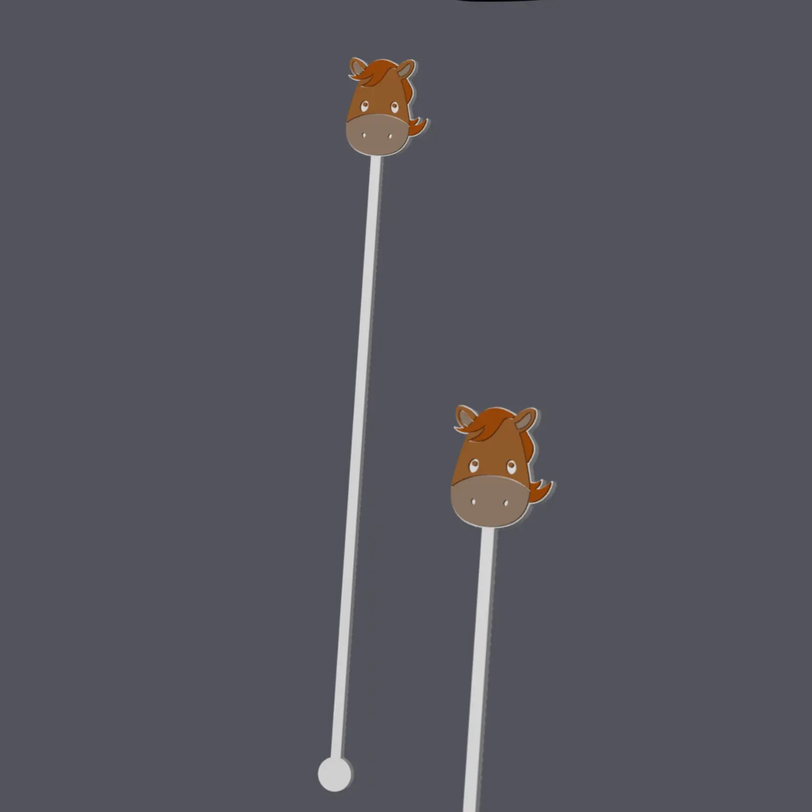 Horse Head - Farm Animals - Cocktailstick v2