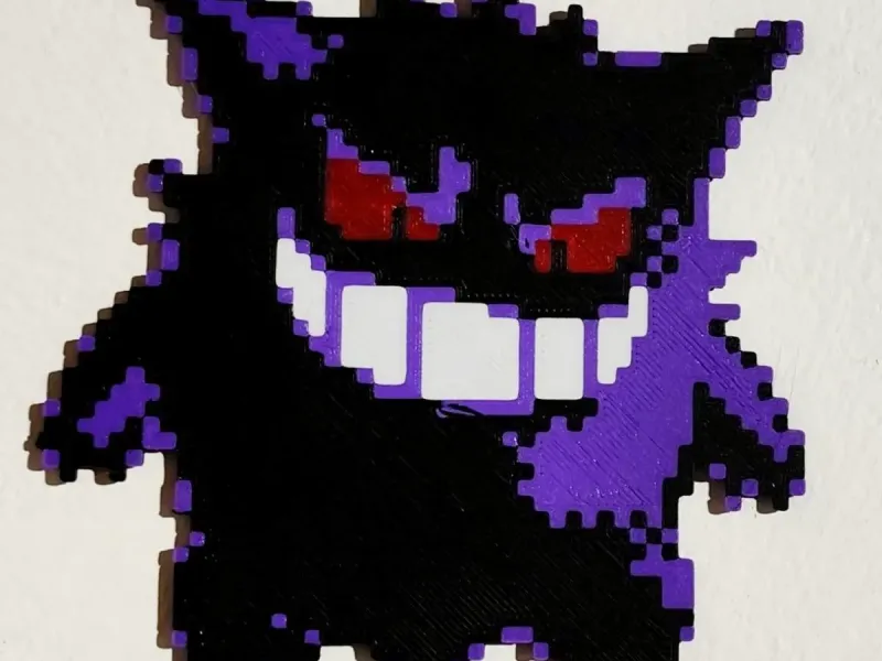 Gengar Multicolore 8bit