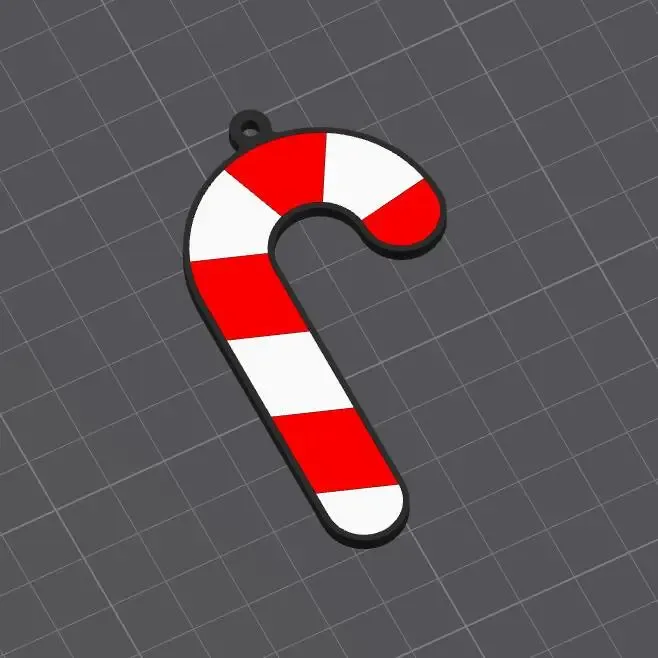 Llavero bastón de navidad