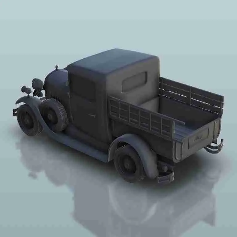 Ford Model A 1930 - Fire Truck - scenery warhammer miniature