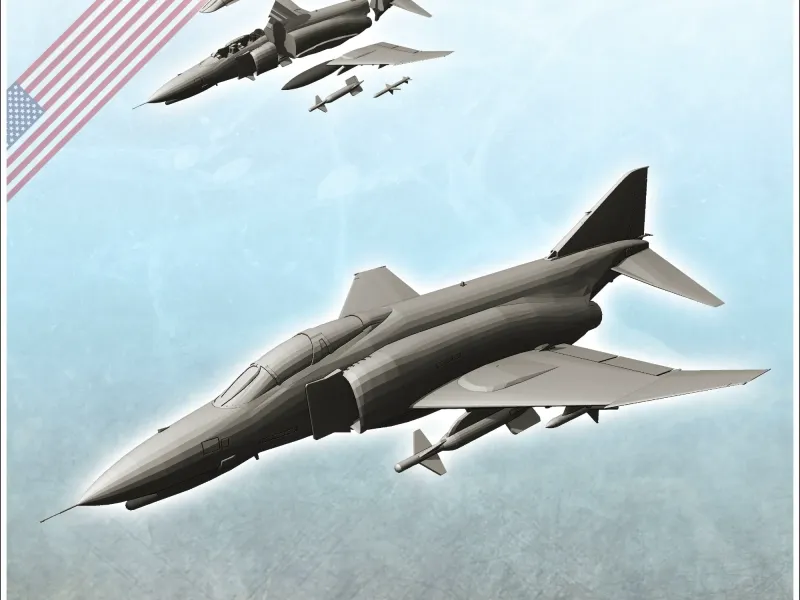 Cacciabombardiere a reazione McDonnell Douglas F-4 Phantom II - miniat