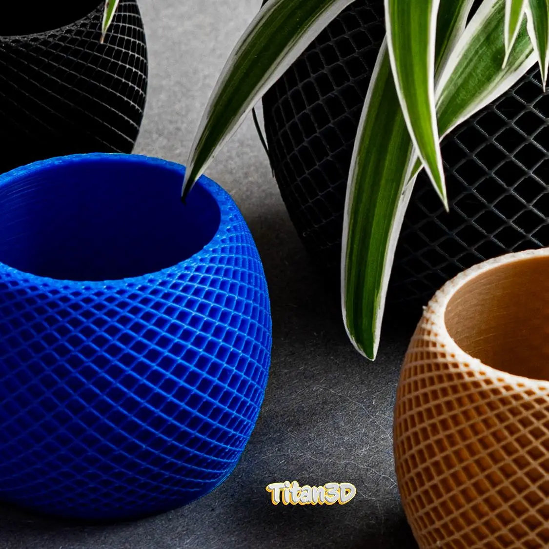 Geometric Pattern Plant Pot