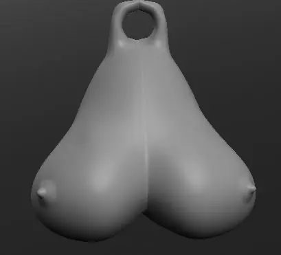 Boobs keychain 4d