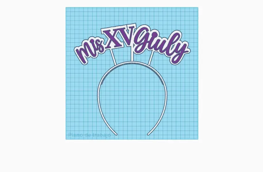 Vincha Cotillon Giuly Mis Quince
