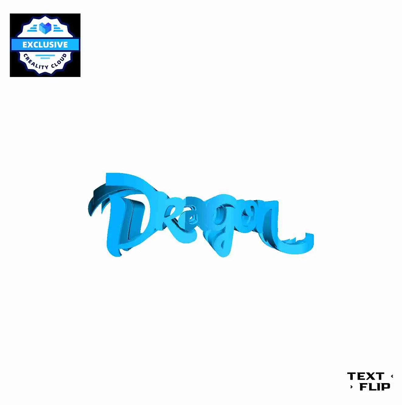 Text Flip - Blue Dragon 2.0