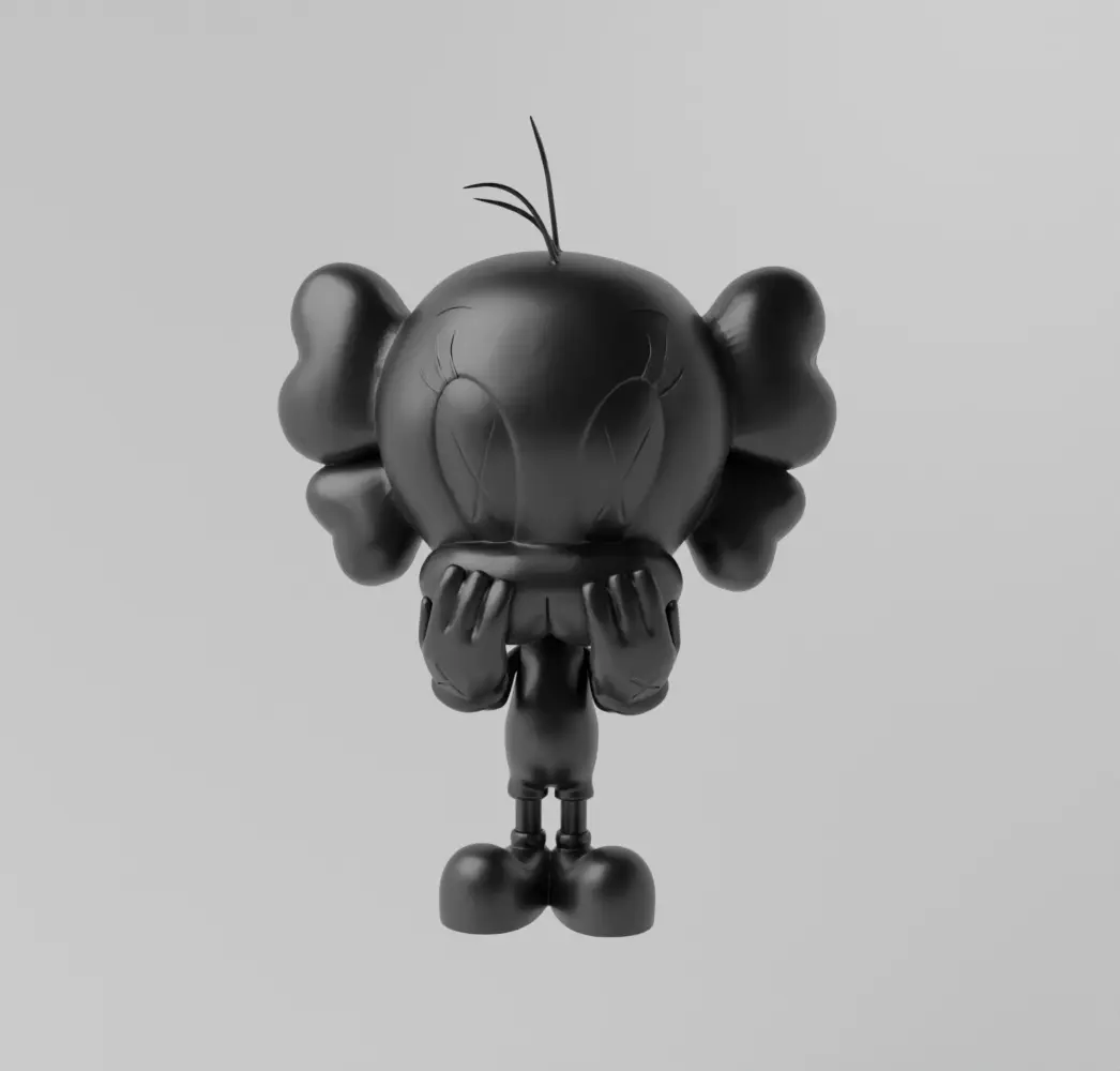 Kaws Tweety Art Toy Fan Art