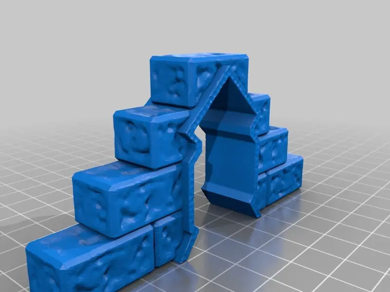 Scatterblocks 3D Printer Files | 3MF File | ScatterBlocks: Stonework Walls (28mm/32mm ...