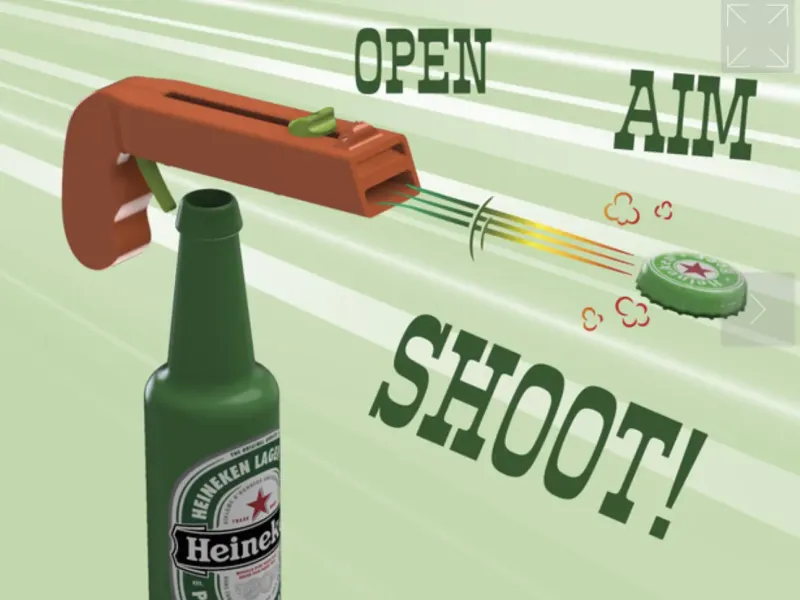 Bottle opener shooter