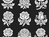 Rose Flower Design Pack – 9 Decorative CNC & Laser Cut-7