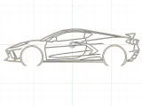 Corvette C8 Wall Art-0