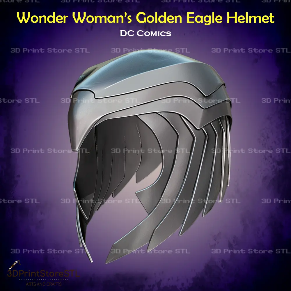 Wonder Woman Águila Dorada Casco Cosplay DC - STL File