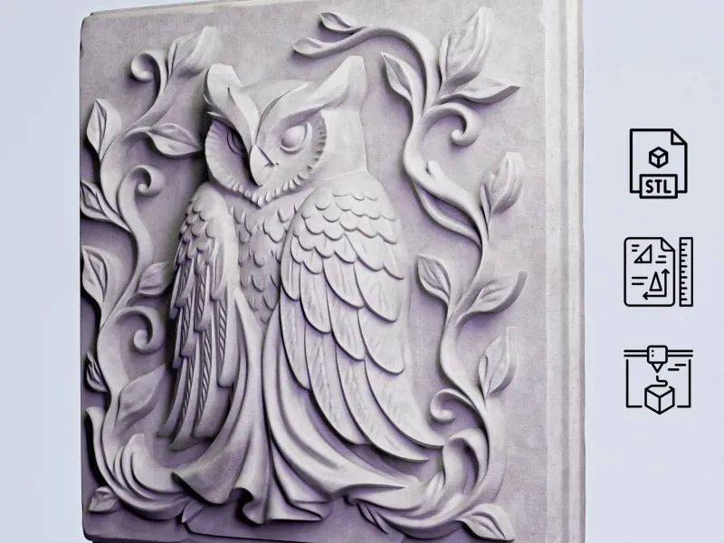 Painel Decorativo de Coruja #RoZ