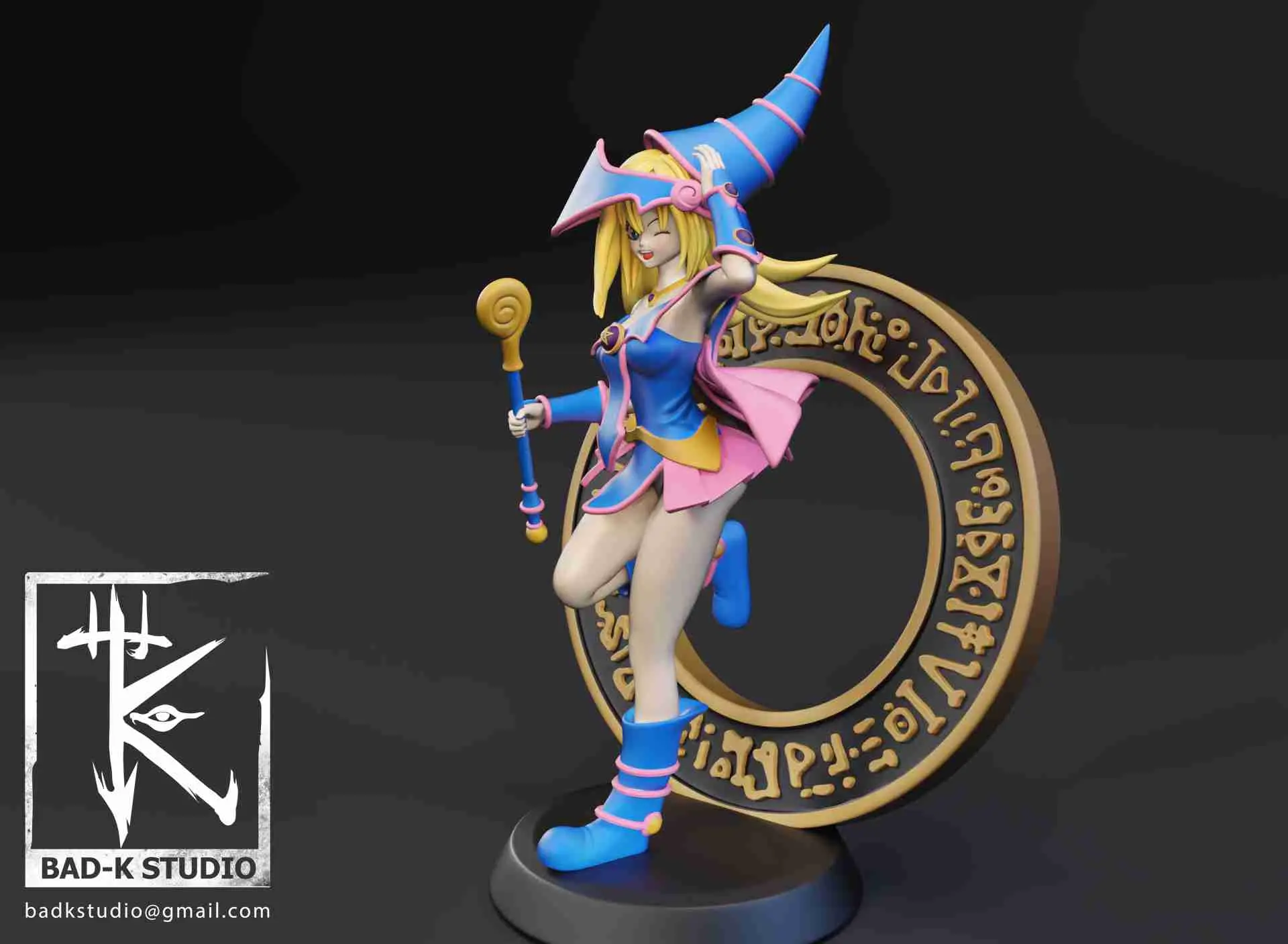 DARK MAGICIAN GIRL YUGIOH 3D PRINTING MODEL