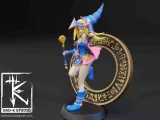 MODELLO DI STAMPA 3D DELLA RAGAZZA MAGO OSCURO YUGIOH-7