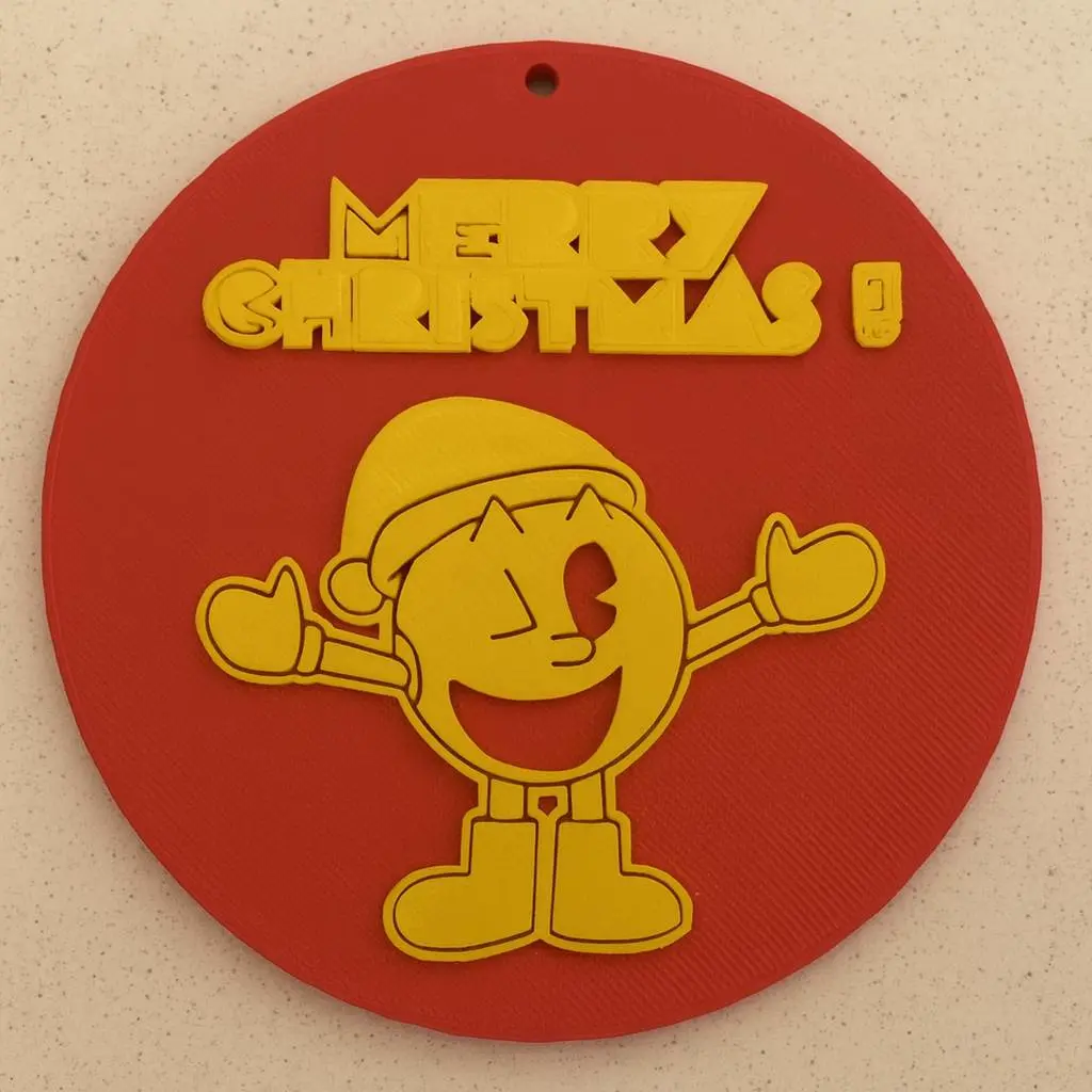 Pac-Man Christmas Ornament