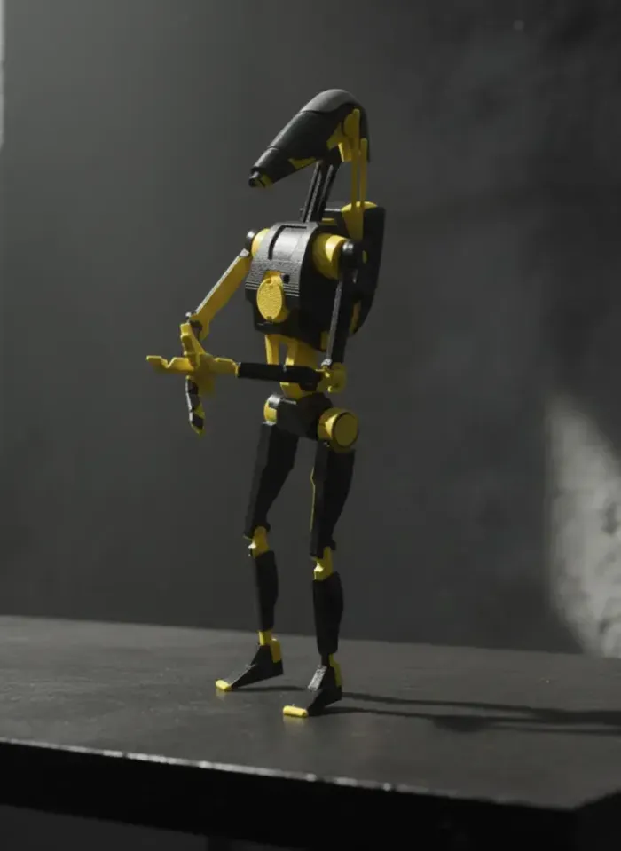 Droid Kit Card 3D Printer Files | 3MF File | Star Wars | Articulated B1 Battle Droid ...