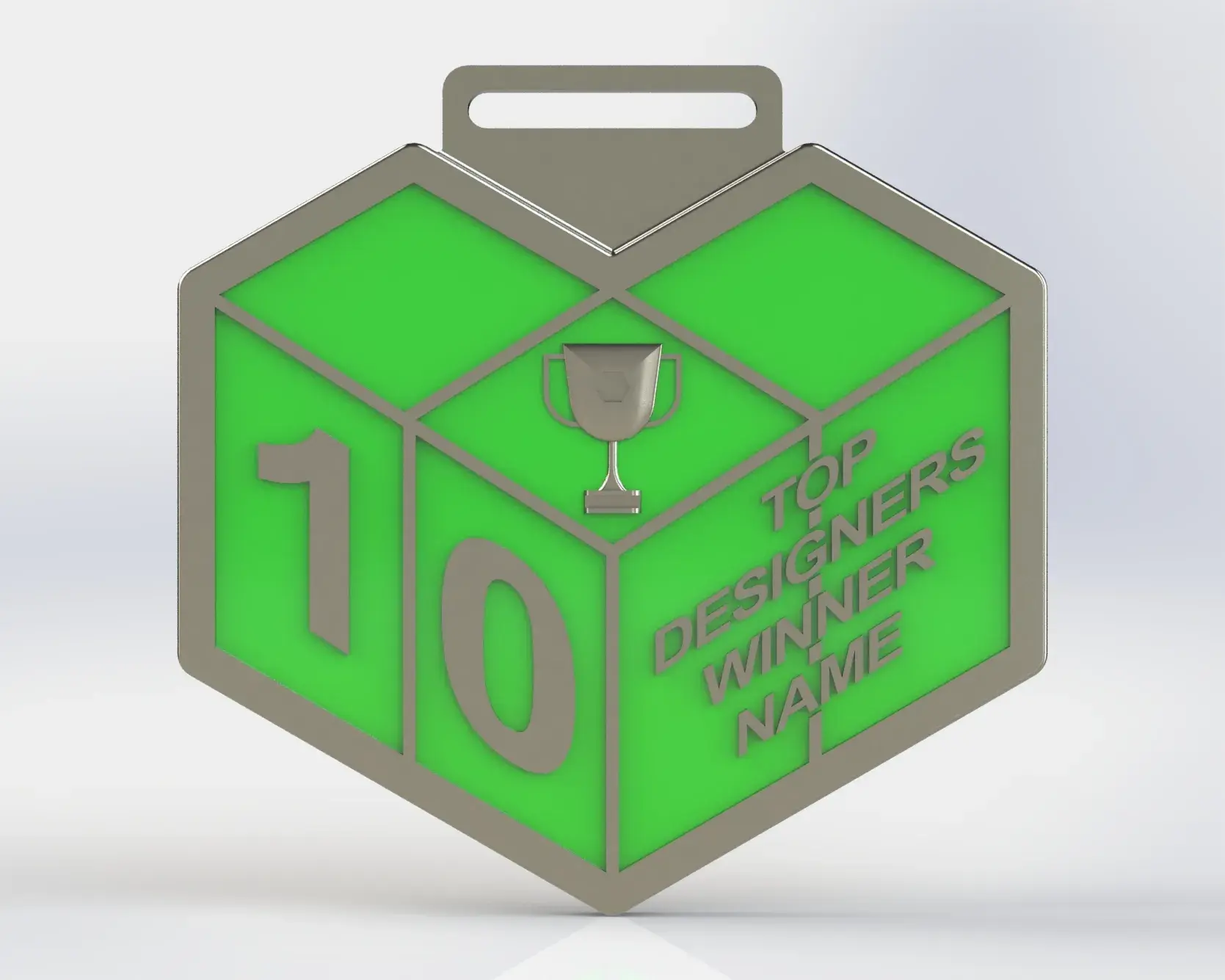 Creality Cloud Top 10 Printers Logo Medal