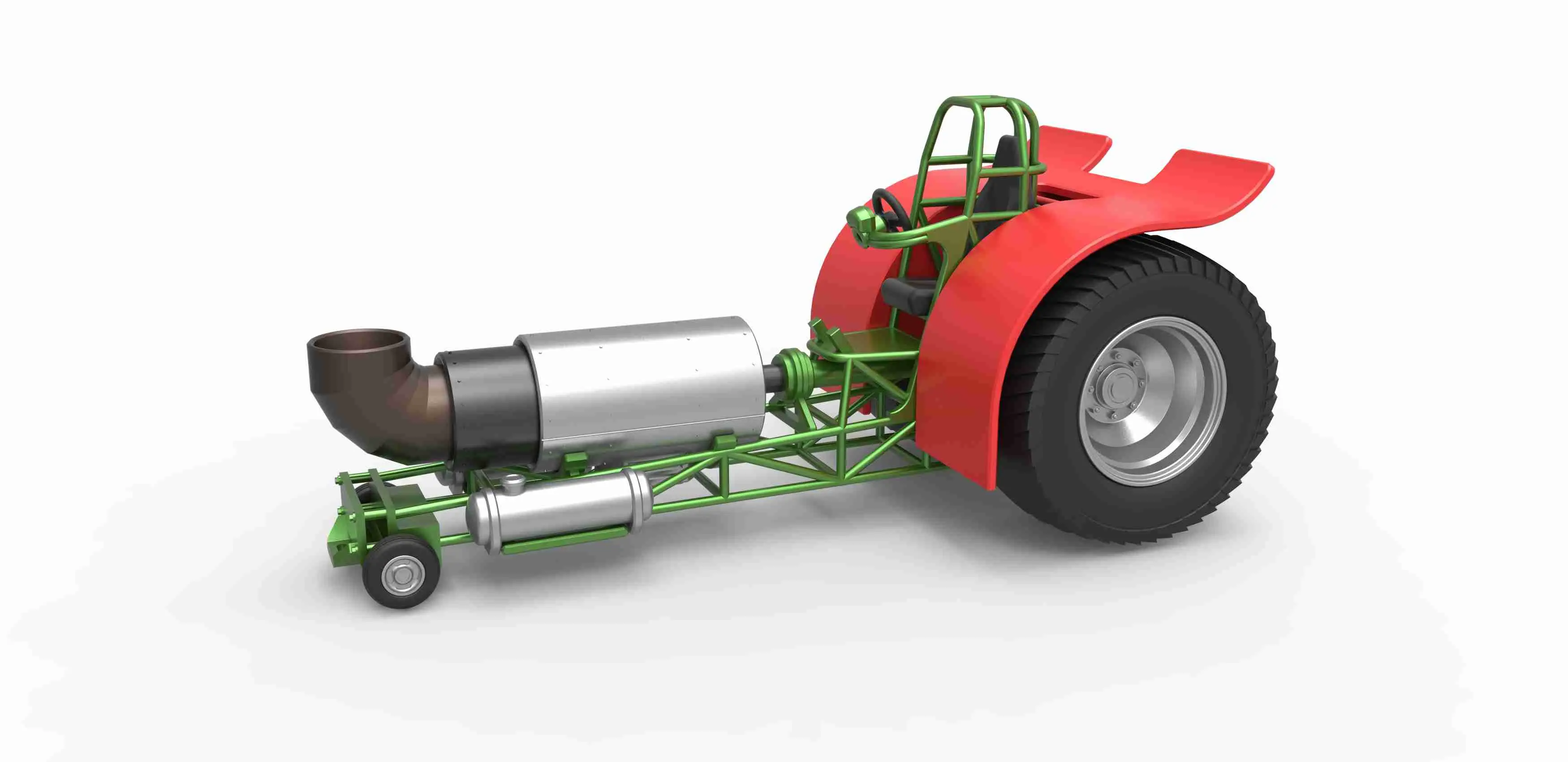 Pulling tractor with single jet engine Scale 1:25