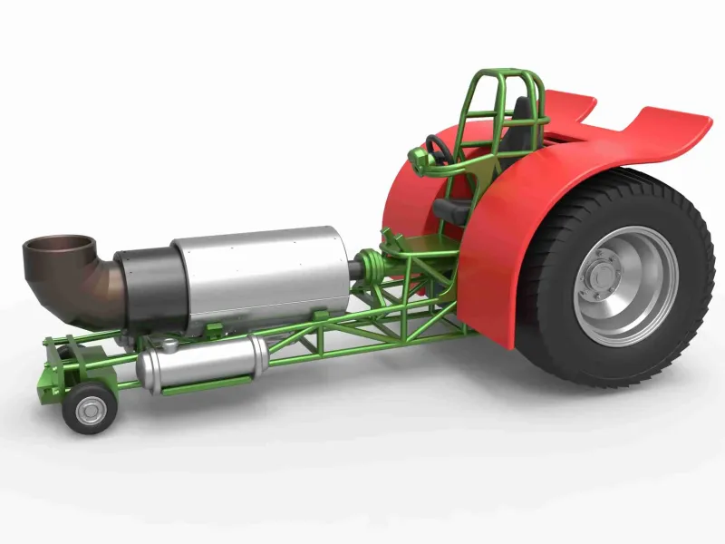 Pulling tractor with single jet engine Scale 1:25