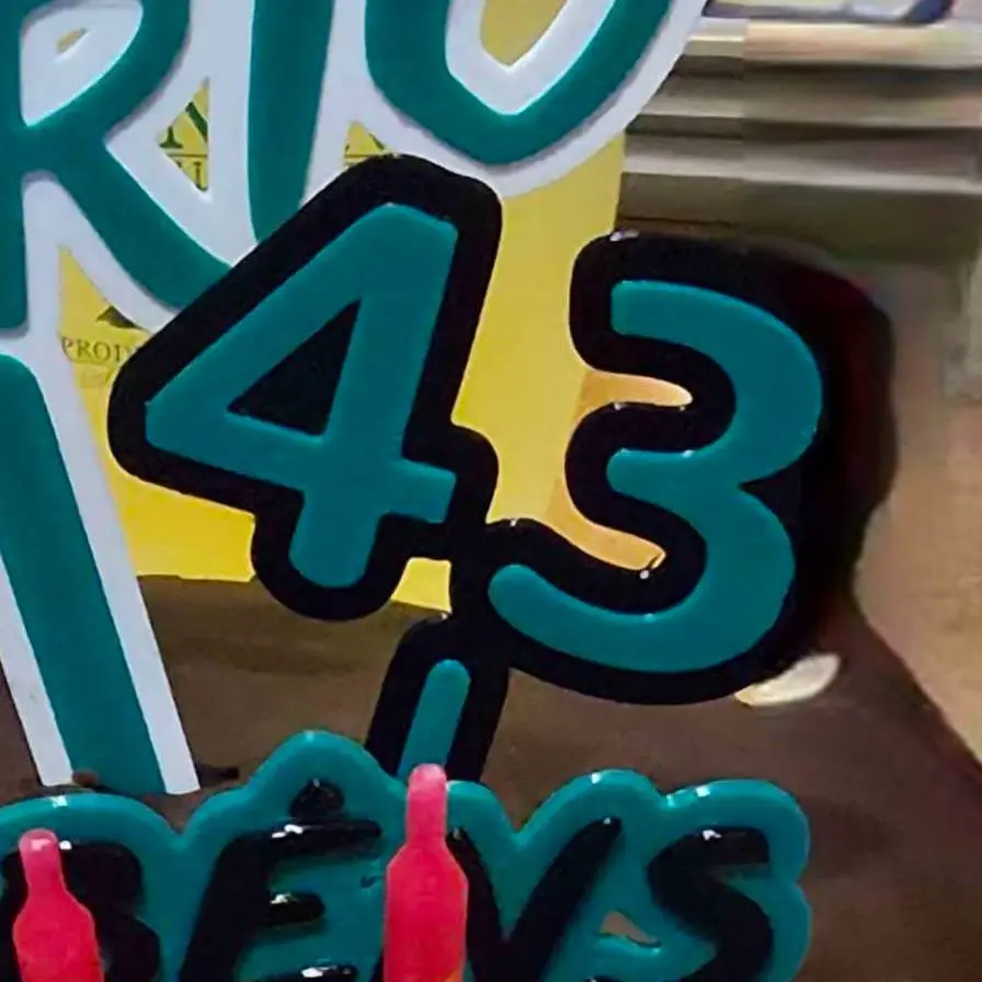 Cake Topper 43 years