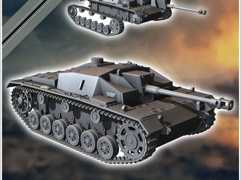 Sturmgeschutz StuG III Ausf. F (Sd.Kfz. 142-1) - WW2 miniatu