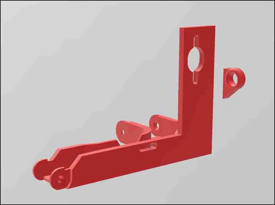 Адаптер для экструдера Ender 3 Neo V2 с кабельной цепью