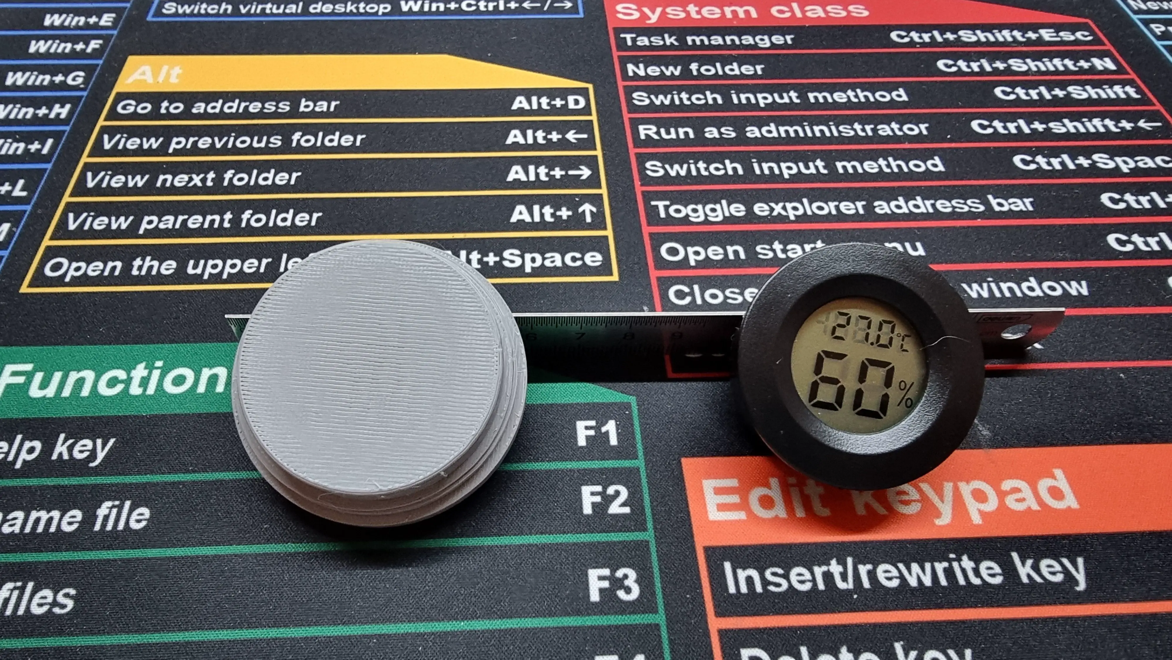 Recipiente de gel de sílice con sensor de temperatura y humedad
