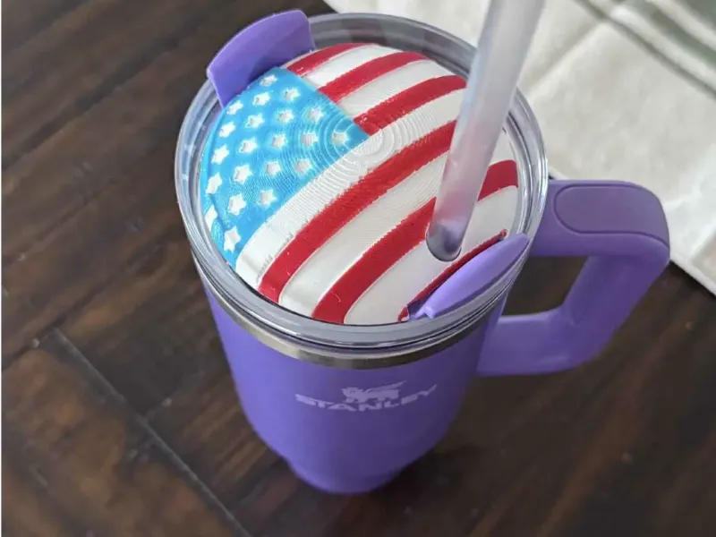 40 oz cup topper american flag