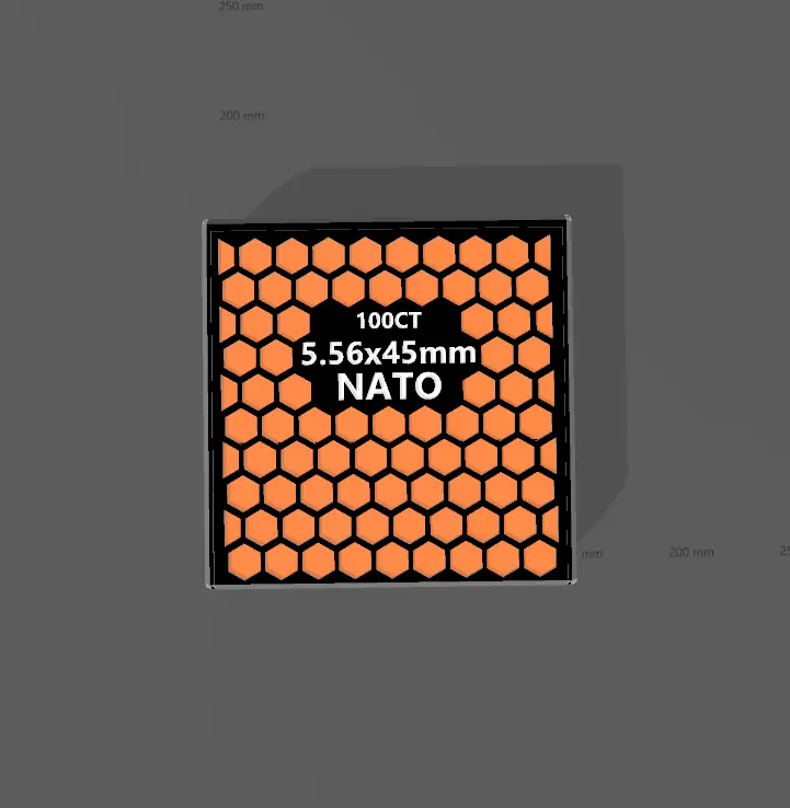 5.56x45mm nato ammo box 100ct