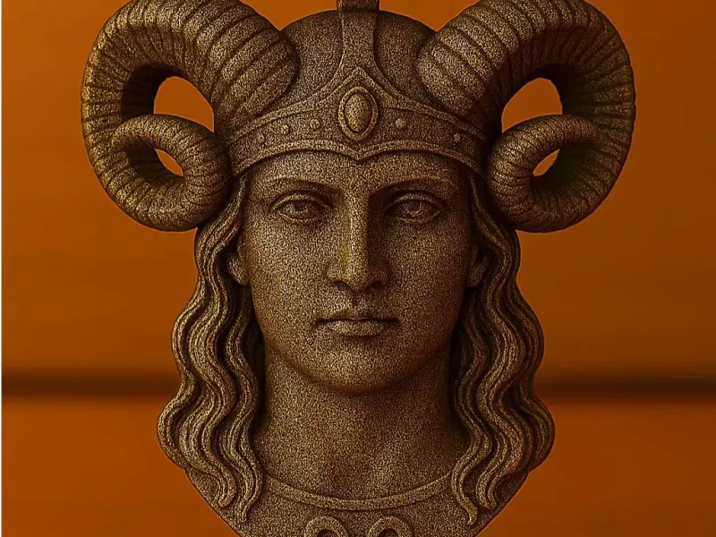 Aries keychain