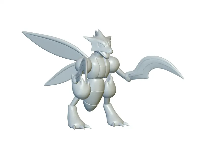 Pokemon Scyther #123 - Ready for 3D Printing!