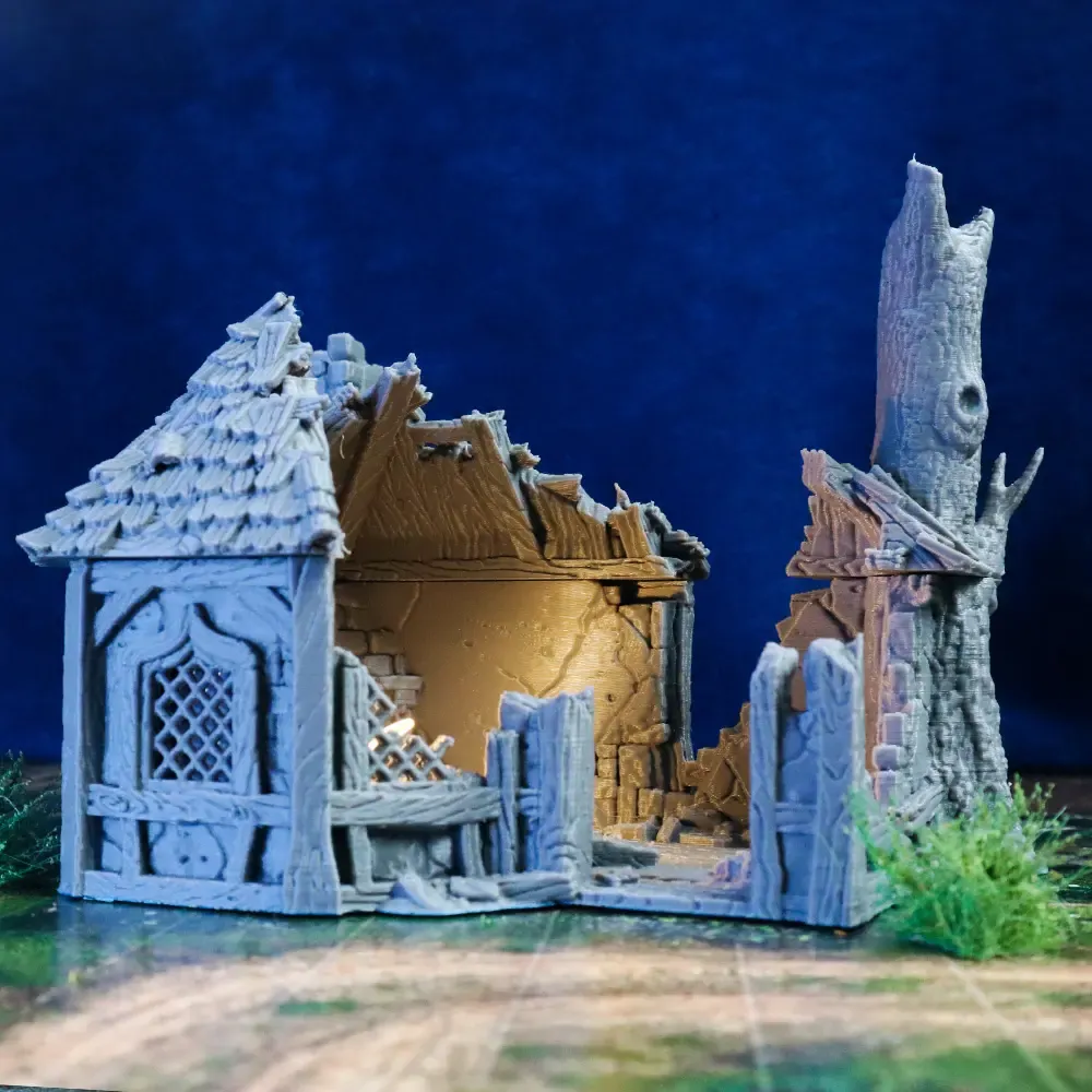 City of Tarok - Ruined Alchemist's house - RPG terrain