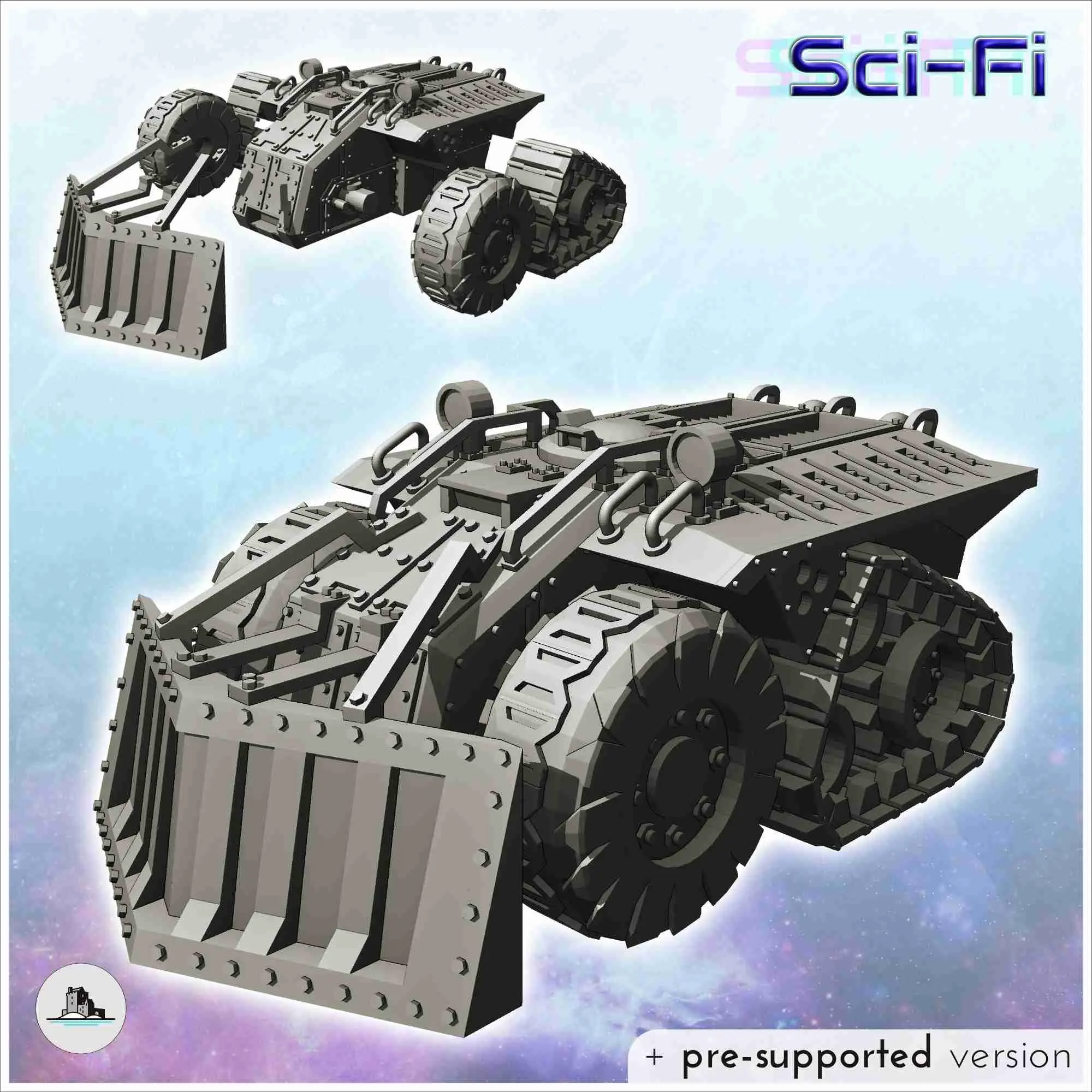 Sci-Fi Bodenfahrzeuge Pack Nr. 1 - Miniaturen Warhammer 40k