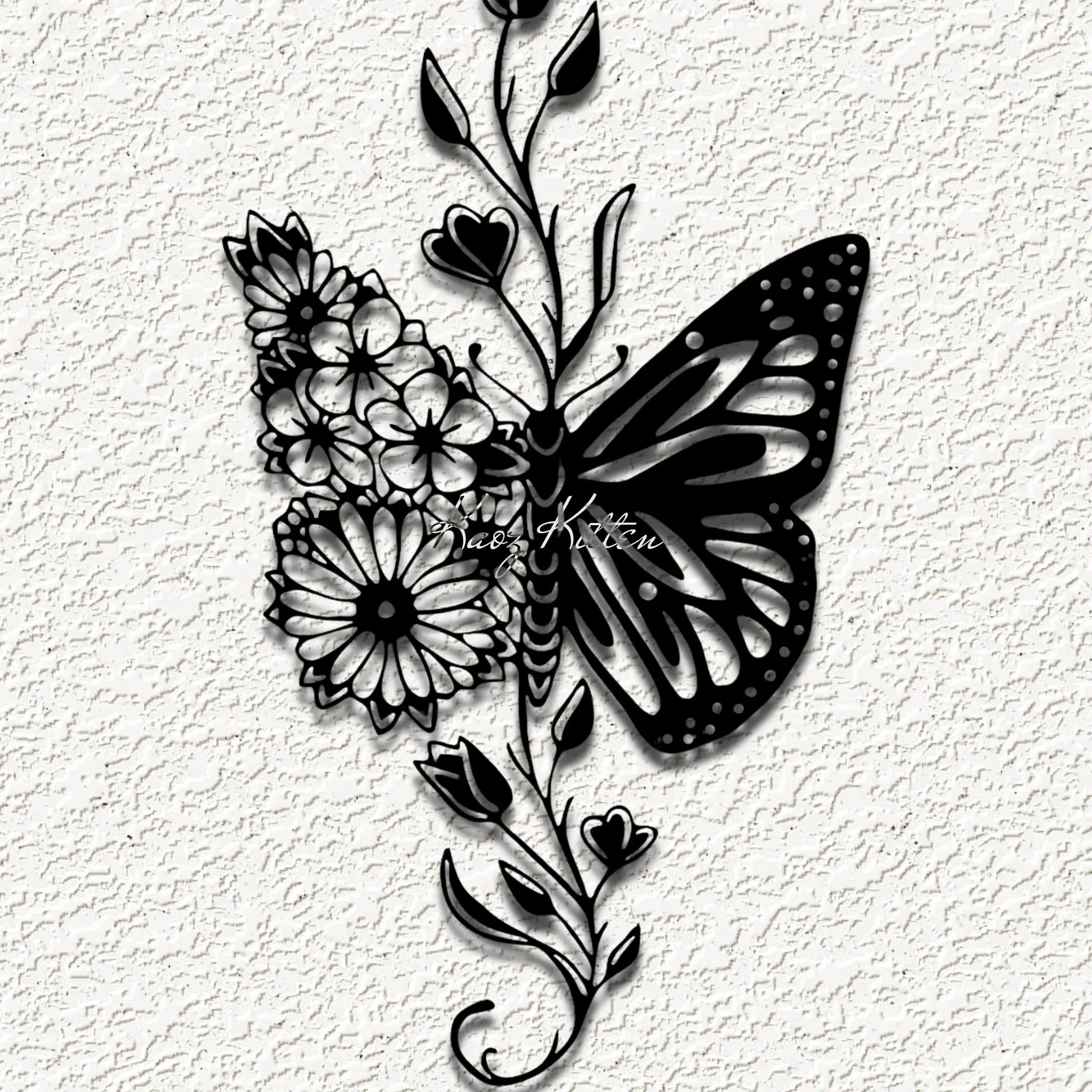 butterfly flower wing WALL ART HOME DECOR