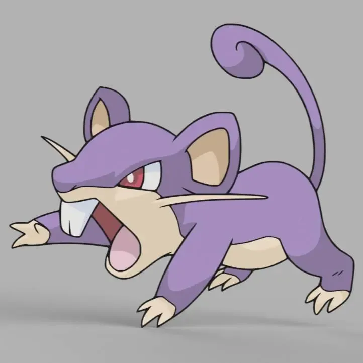 Rattata Wall Art