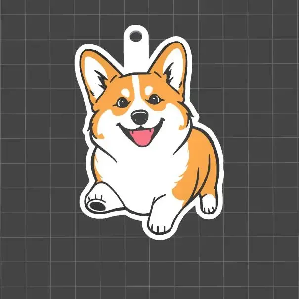 Corgi Keychain