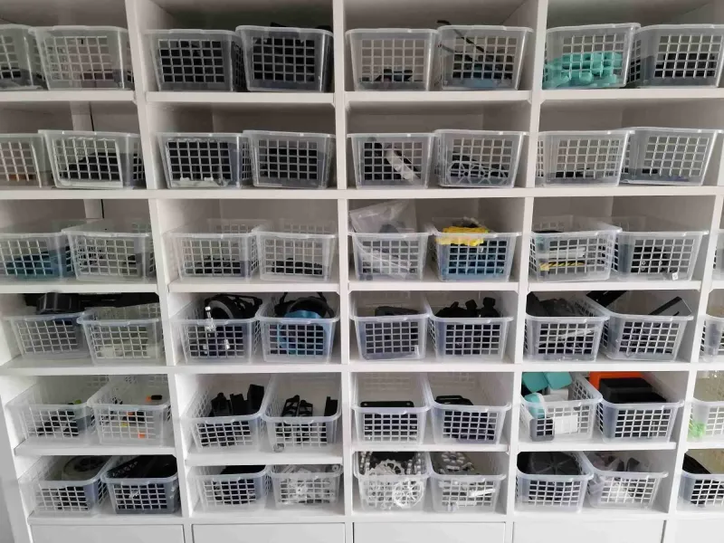 Ikea Kallax tray strip for slide-in boards for more space