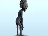 Alien punk with armor and chainsaw sword (9) (+ pre-supporte-2